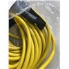 Image 3 : HEAVY DUTY LIGHTED 100 FT YELLOW 3 OUTLET EXTENSION CORD. 12AWG/3C