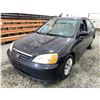 Image 3 : PARKSVILLE - 2003 HONDA CIVIC BLACK 221181 TMU KMS - 905630-3