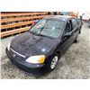 Image 4 : PARKSVILLE - 2003 HONDA CIVIC BLACK 221181 TMU KMS - 905630-3