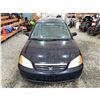 Image 7 : PARKSVILLE - 2003 HONDA CIVIC BLACK 221181 TMU KMS - 905630-3