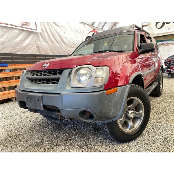 PARKSVILLE - 2002 NISSAN XTERRA RED 325202 KMS - 587292-2