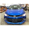 Image 6 : PARKSVILLE - 2017 CHEVROLET SONIC BLUE 100696 KMS - 159511-3