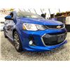 Image 8 : PARKSVILLE - 2017 CHEVROLET SONIC BLUE 100696 KMS - 159511-3