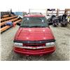 Image 7 : PARKSVILLE - 2005 CHEVROLET BLAZER RED 179520 KMS - 120067-2