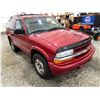Image 9 : PARKSVILLE - 2005 CHEVROLET BLAZER RED 179520 KMS - 120067-2