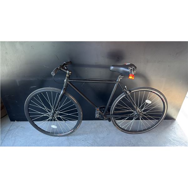 MATTE BLACK CLASSIC LIGHTWEIGHT STRUCTURAL STEEL  CITY BIKE