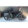 Image 2 : BLACK HITWAY 7-SPEED FOLDABLE STEP-THROUGH BLACK COMPACT COMMUTER E-BIKE