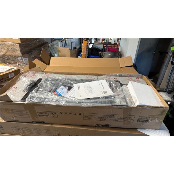 GARVEE QUEEN SIZE UPHOLSTERED PLATFORM BED FRAME DARK GREY 4 STORAGE DRAWERS HEADBOARD *IN BOX