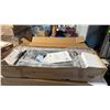 Image 1 : GARVEE QUEEN SIZE UPHOLSTERED PLATFORM BED FRAME DARK GREY 4 STORAGE DRAWERS HEADBOARD *IN BOX