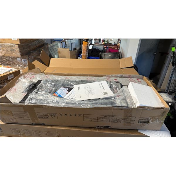 GARVEE QUEEN SIZE UPHOLSTERED PLATFORM BED FRAME DARK GREY 4 STORAGE DRAWERS HEADBOARD *IN BOX