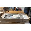 Image 1 : GARVEE QUEEN SIZE UPHOLSTERED PLATFORM BED FRAME DARK GREY 4 STORAGE DRAWERS HEADBOARD *IN BOX