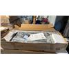 Image 1 : GARVEE QUEEN SIZE UPHOLSTERED PLATFORM BED FRAME DARK GREY 4 STORAGE DRAWERS HEADBOARD *IN BOX