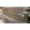 Image 2 : GARVEE QUEEN SIZE UPHOLSTERED PLATFORM BED FRAME DARK GREY 4 STORAGE DRAWERS HEADBOARD *IN BOX