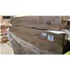 Image 2 : GARVEE QUEEN SIZE UPHOLSTERED PLATFORM BED FRAME DARK GREY 4 STORAGE DRAWERS HEADBOARD *IN BOX