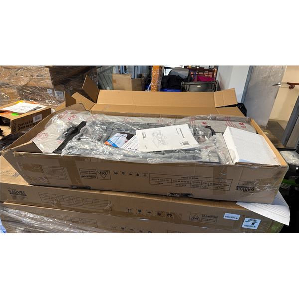 GARVEE QUEEN SIZE UPHOLSTERED PLATFORM BED FRAME DARK GREY 4 STORAGE DRAWERS HEADBOARD *IN BOX