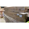 Image 2 : GARVEE QUEEN SIZE UPHOLSTERED PLATFORM BED FRAME DARK GREY 4 STORAGE DRAWERS HEADBOARD *IN BOX