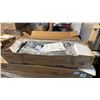 Image 1 : GARVEE QUEEN SIZE UPHOLSTERED PLATFORM BED FRAME DARK GREY 4 STORAGE DRAWERS HEADBOARD *IN BOX