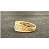 Image 2 : APPROX 14K LADIES RING SET WITH BLUE STONE (12X7.5) & DIAMONDS (.03CT, 10.6G)