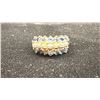 Image 1 : APPROX 10K LADIES RING SET WITH DIAMONDS AND SAPPHIRES (3.3G)