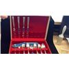 Image 1 : WM A. ROGERS TRIPLE CUTLERY SET, TRIPLE PLATED WITH CASE