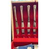 Image 2 : WM A. ROGERS TRIPLE CUTLERY SET, TRIPLE PLATED WITH CASE