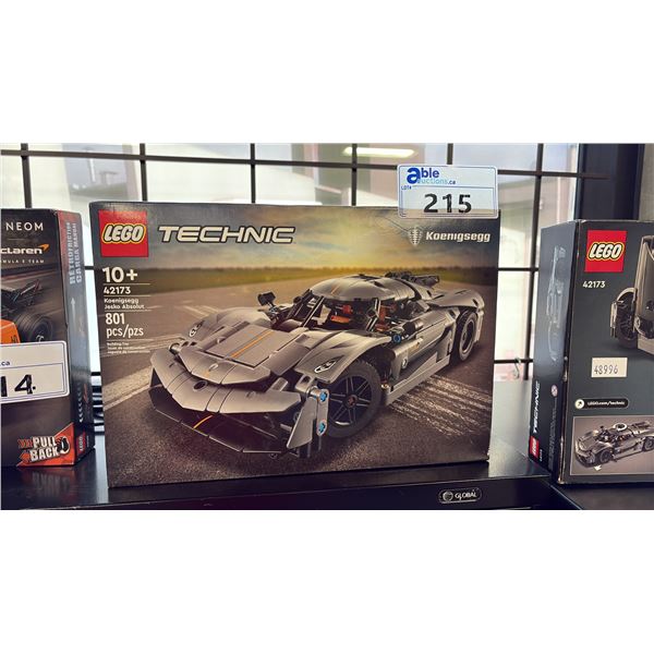 LEGO TECHNIC KOENIGSEGG JESKO ABSOLUT 42173 GREY HYPERCAR 801-PIECE BUILDING TOY