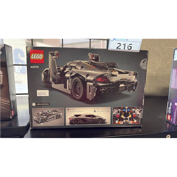 LEGO TECHNIC KOENIGSEGG JESKO ABSOLUT 42173 GREY HYPERCAR 801-PIECE BUILDING TOY