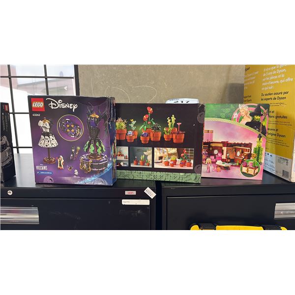 LEGO DISNEY VILLAINS 43262 BOTANICALS 10329 AND WICKED 75683 MULTI-SET BUILDING TOYS