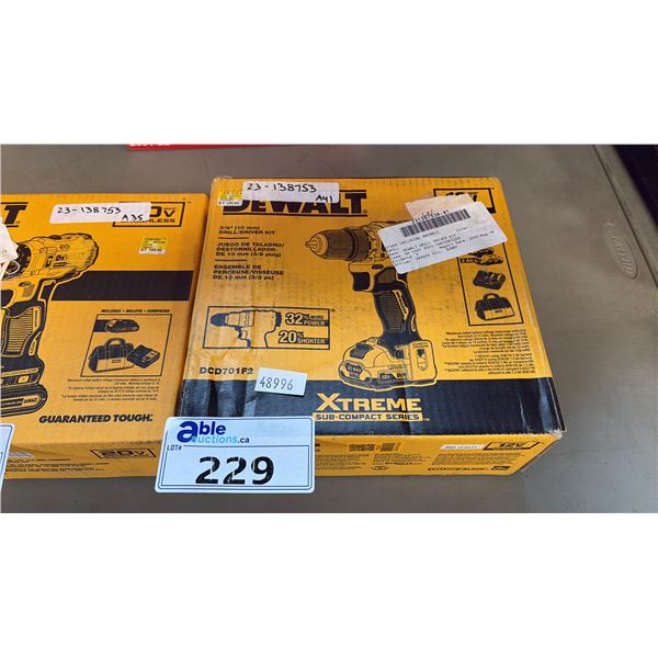 DEWALT 20V MAX CORDLESS DRILL/DRIVER KIT