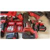Image 5 : MILWAUKEE CORDLESS POWER TOOLS INCL  MILWAUKEE SAWZALL, DRILLS, REPLACEMENT BATTERIES & MORE