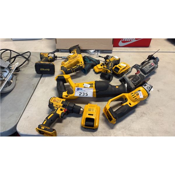 DEWALT 20V MAX CORDLESS DRILL, RECIPROCATING SAW, ANGLE GRINDER AND MORE