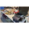 Image 1 : MILITARY SURPLUS HARD SHELL FOOTLOCKER, BACKPACK AND MISC TOOLS