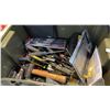 Image 2 : MILITARY SURPLUS HARD SHELL FOOTLOCKER, BACKPACK AND MISC TOOLS
