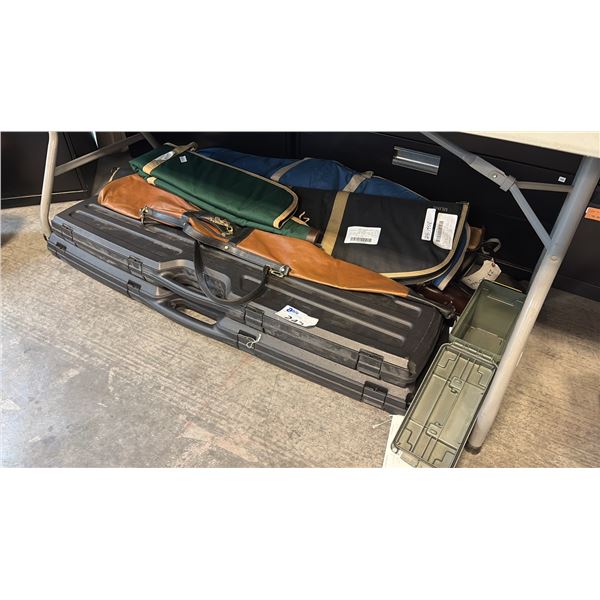 GUN CASES INCL HEAVY-DUTY RIFLE FORMAT HARD SHELL PROTECTIVE STORAGE AND MORE
