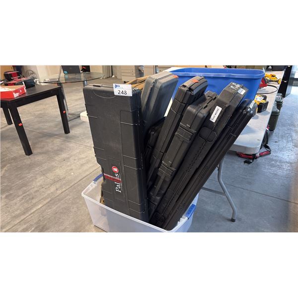 GUN CASES INCL HEAVY-DUTY RIFLE FORMAT HARD SHELL PROTECTIVE STORAGE AND MORE
