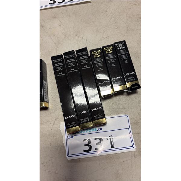 3 LIP GLOSSES AND 3 LIPSTICKS