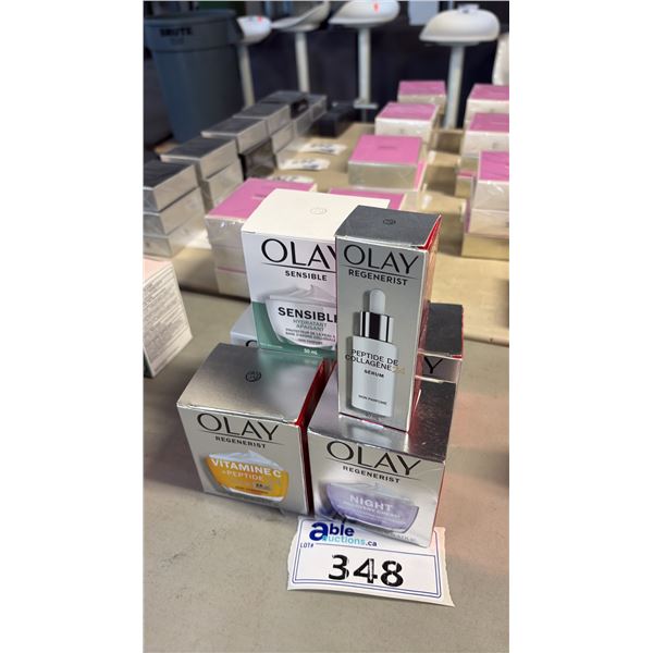 VARIOUS OLAY CREAMS & SERUMS
