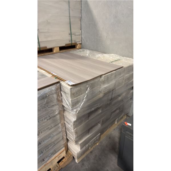 1235.52 SQFT OF LAMINATE FLOORING 48 BOXES COOL-TONED SILVER ASH MDL:HJ6702 10/BX 25.74 SQFT