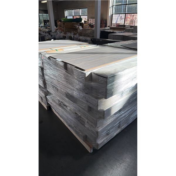 1235.52 SQFT OF LAMINATE FLOORING 48 BOXES GREY OAK FINISH WOOD GRAIN DESIGN MDL:HJ6205