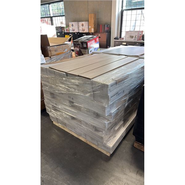 1235.52 SQFT OF LAMINATE FLOORING 48 BOXES GREY OAK FINISH WOOD GRAIN DESIGN MDL:HJ9802
