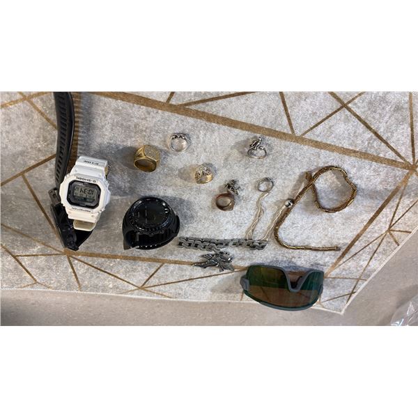 BAG OF JEWELRY AND WATCHES