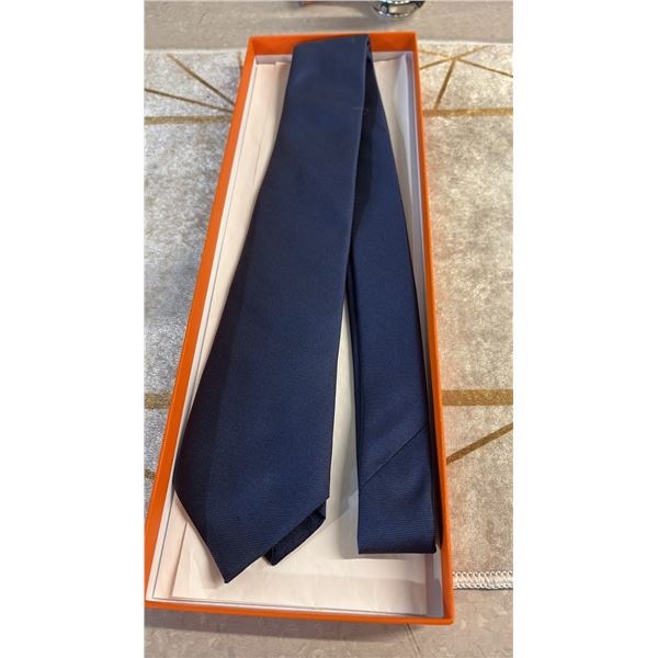 MENS BLUE BOXED TIE