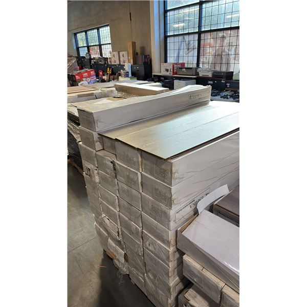 900.90 SQFT OF LAMINATE FLOORING MIXED SKID 35 BOXES TOTAL 25.74 SQFT/BX 12MM X 196MM X 1220MM