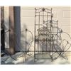 Image 1 : Wrought Iron Shelf, Bird Stand Pair