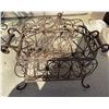 Image 3 : Wrought Iron Shelf, Bird Stand Pair