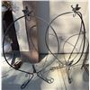 Image 5 : Wrought Iron Shelf, Bird Stand Pair