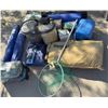 Image 1 : Camping Gear Lot: Tents, Air Beds, Chairs, Stove