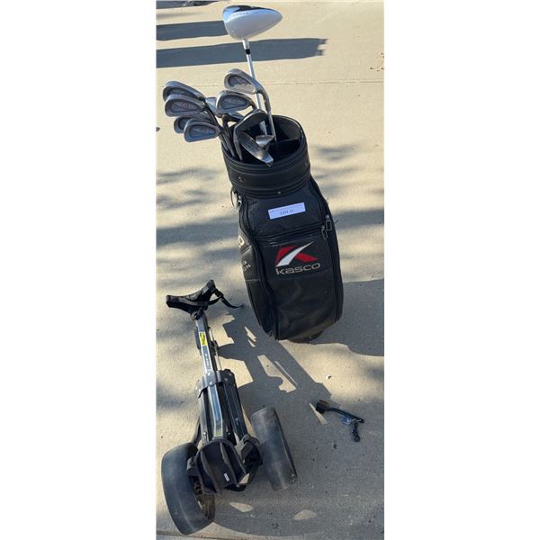 Ping Eye2 Irons, Golf Driver, Kasco Bag & Cart