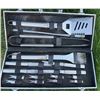 Image 2 : Rectangular Metal Fire Pit With Grill Tool Set