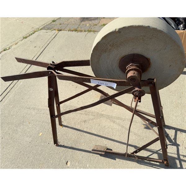 Manual Foot-Pedal Grinding Sharpening Stone